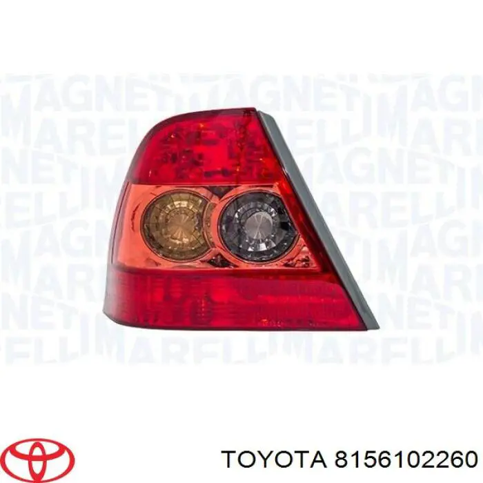 Do koszyka 8156102260 Toyota Lampa zespolona tylna lewa