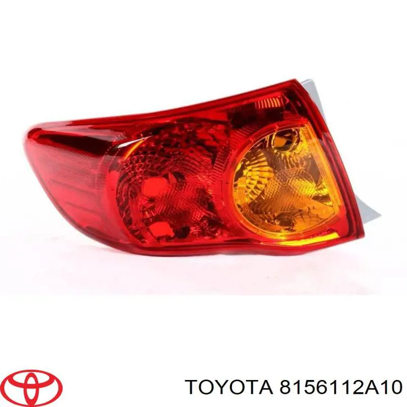 Lampa zespolona tylna lewa zewnętrzna Toyota 8156112A10 cena, od 73,41 USD