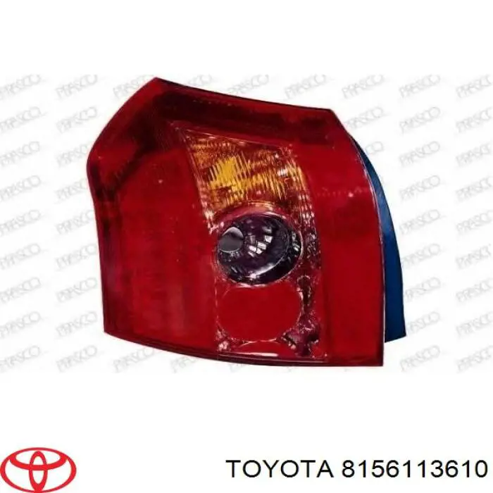 Lampa zespolona tylna lewa Toyota 8156113610 cena, od 66,40 USD