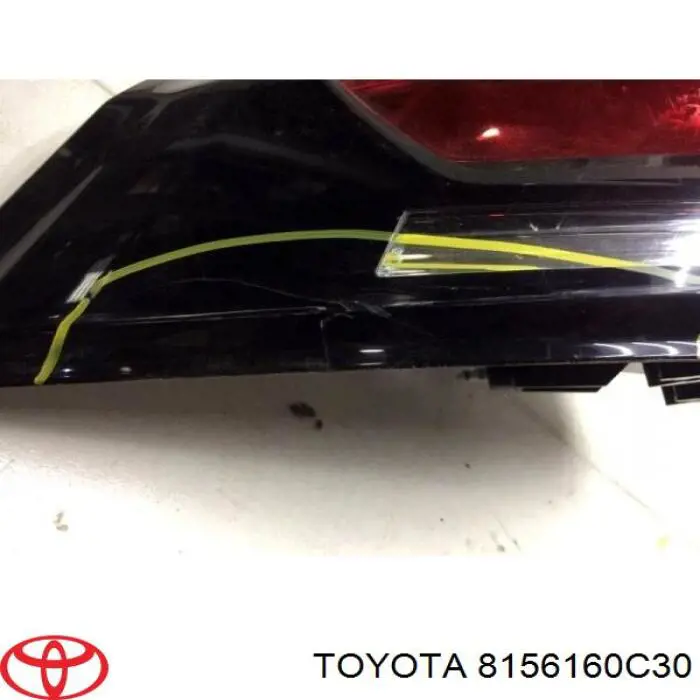 Lampa zespolona tylna lewa Toyota 8156160C30 cena, od 81,66 USD
