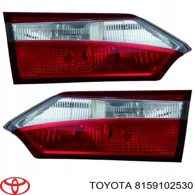 8159102530 Toyota Lampa zespolona tylna lewa wewnętrzna