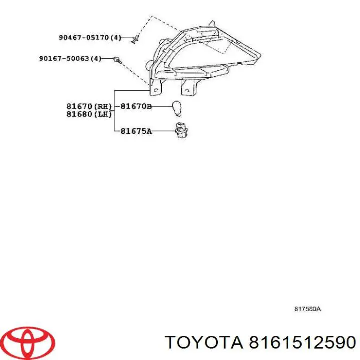 Oprawka żarówki kierunkowskazu Toyota Prius (ZVW5)