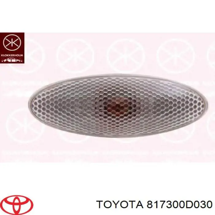 Powtarzacz kierunkowskazu na błotniku Toyota 817300D030 cena, od 18,71 USD