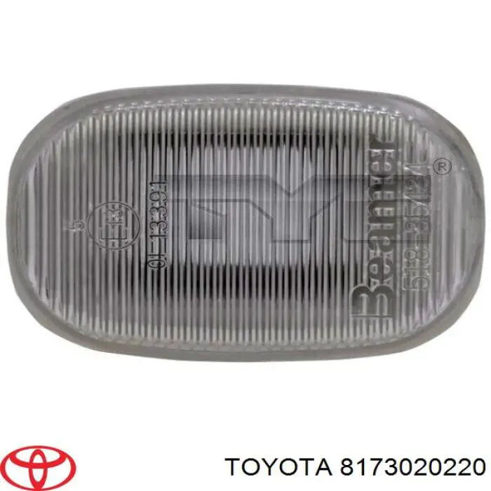 Powtarzacz kierunkowskazu na błotniku Toyota 8173020220 cena, od 8,89 USD