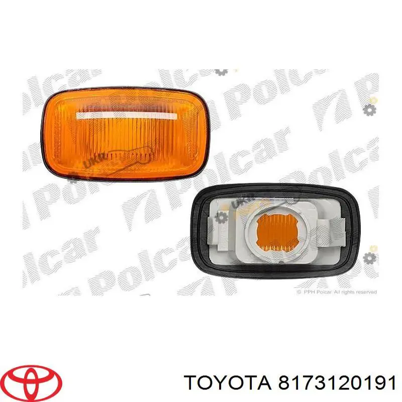 8173120191 Toyota Powtarzacz kierunkowskazu na błotniku