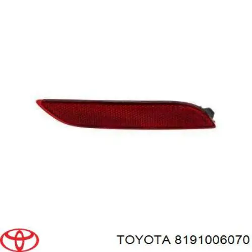 Do koszyka 8191033030 Toyota Lampa odblaskowa zderzaka tylnego prawa