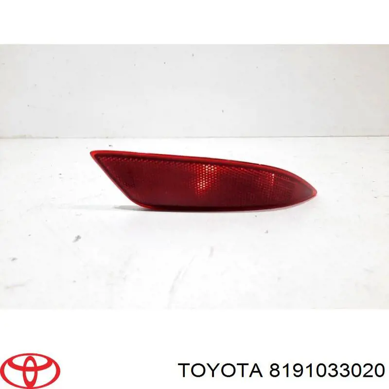 8191033020 Toyota Lampa odblaskowa zderzaka tylnego prawa