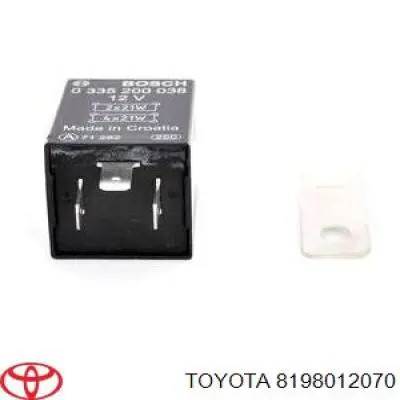 Przekaźnik kierunkowskazów 8198012070 Toyota