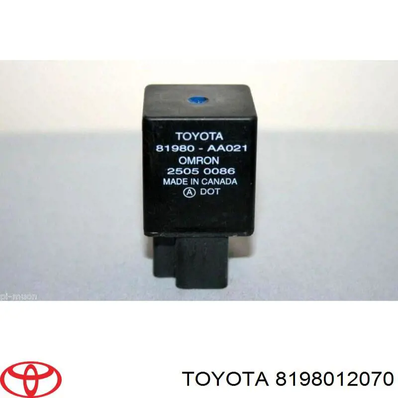 Przekaźnik kierunkowskazów 8198012070 Toyota