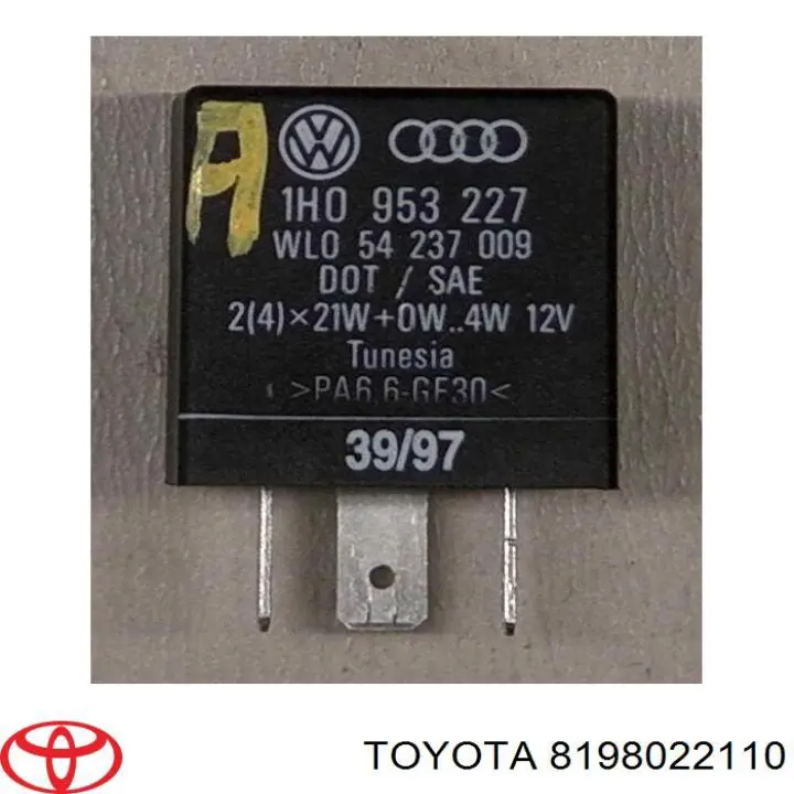 Przekaźnik kierunkowskazów 8198012110 Toyota