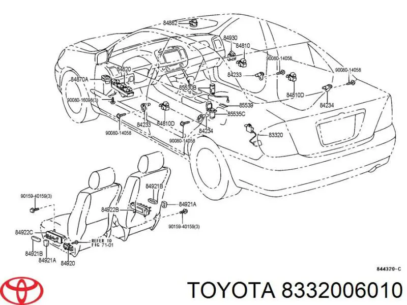 Czujnik poziomu paliwa w zbiorniku Toyota 8332006010 cena, od 30,80 USD