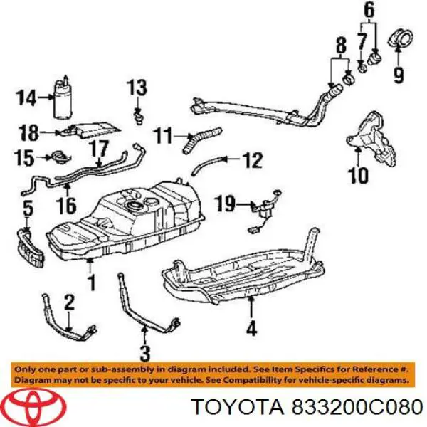 Czujnik poziomu paliwa w zbiorniku Toyota Tundra ulec poprawie (K5, K6) (2006 - 2021) cena, od 63,18 USD