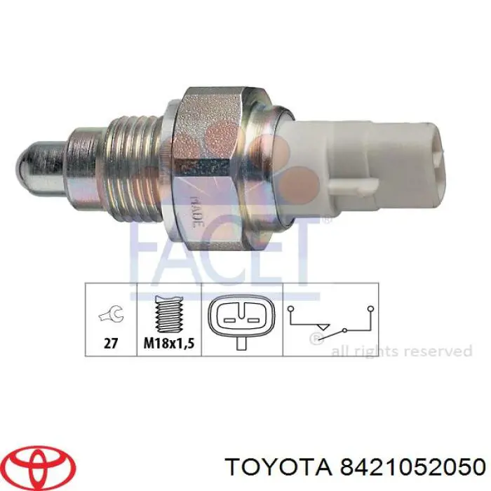 Czujnik włączania światła cofania Toyota 8421052050