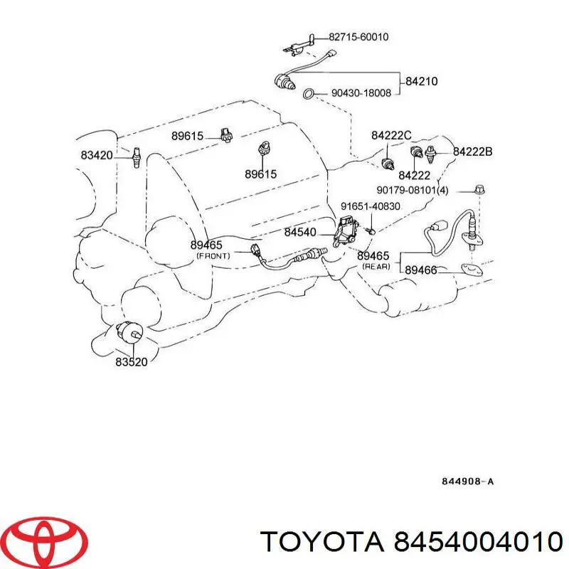 Czujnik położenia wybieraka automatycznej skrzyni biegów Toyota 4Runner (GRN21, UZN21)