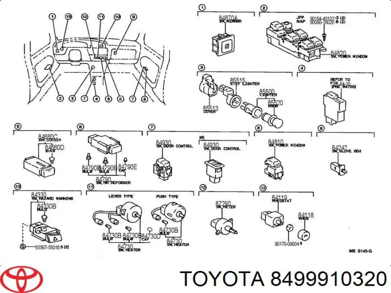 Żarówka kierunkowskazu Toyota RAV4 2 (XA2)