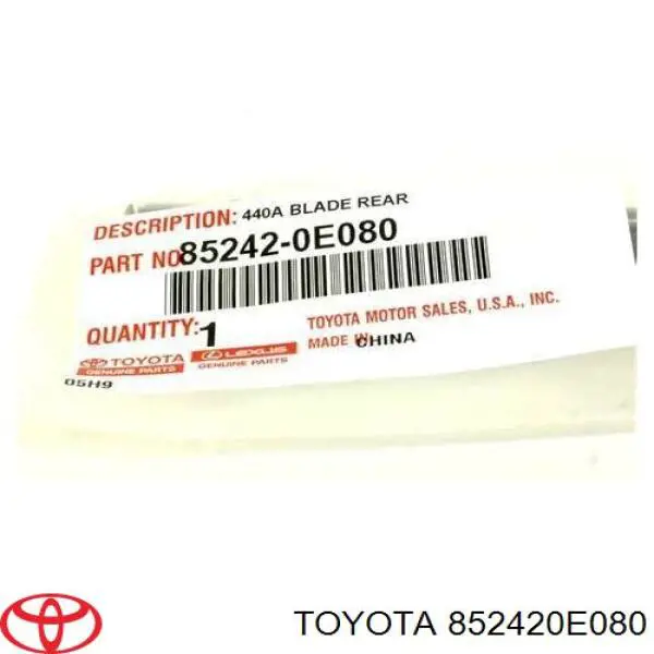 852420E080 Toyota Pióro wycieraczki szyby tylnej