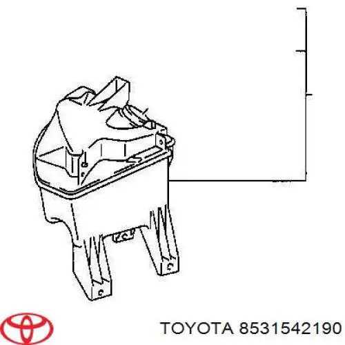 Zbiorniczek spryskiwacza szyb Toyota 8531542190 cena, od 273,20 USD
