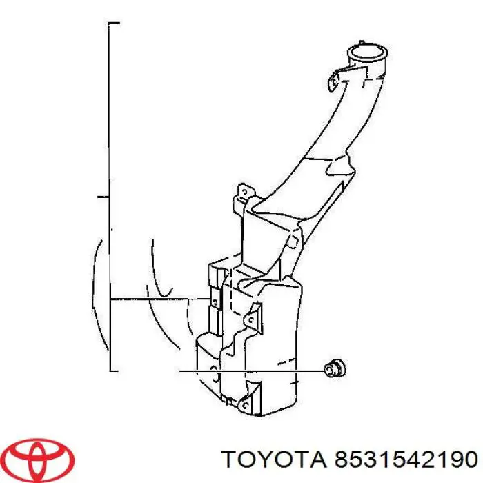 8531542190 Toyota Zbiorniczek spryskiwacza szyb