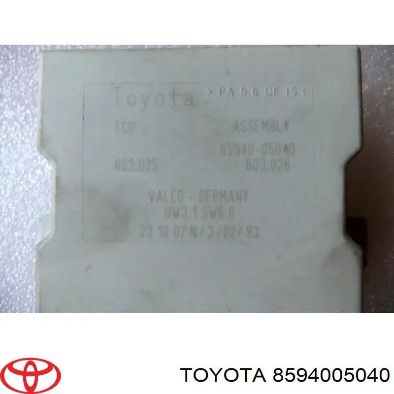 Przekaźnik sterownika wycieraczek do Toyota Avensis II T25