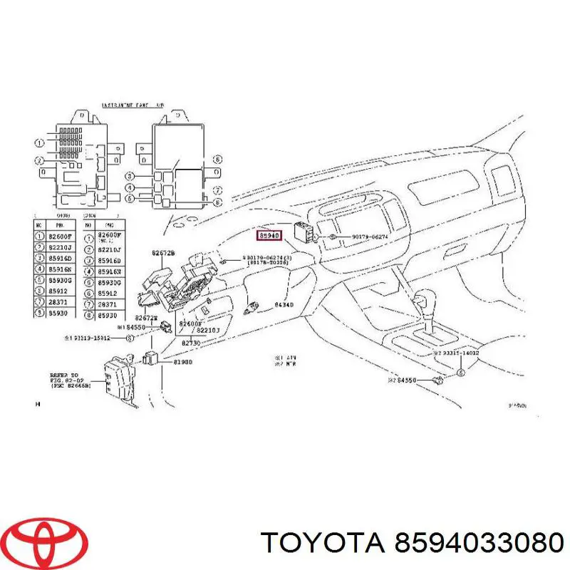 Przekaźnik sterownika wycieraczek Toyota Camry V sedana (V30) (2001 - 2006) cena, od 569,95 USD