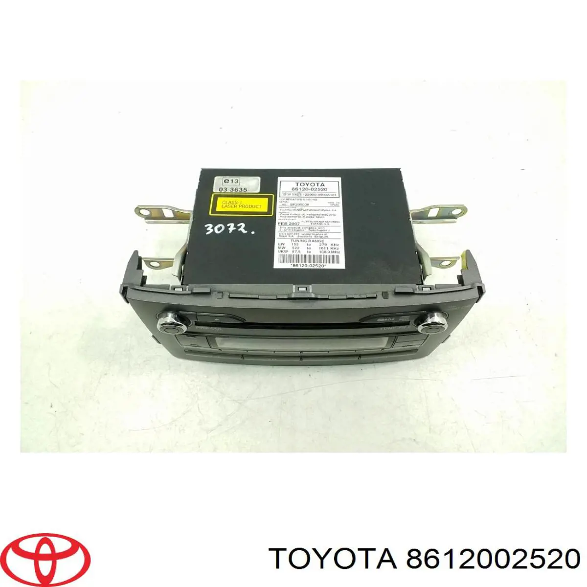  Radioodtwarzacz (radio AM/FM) Toyota Auris 