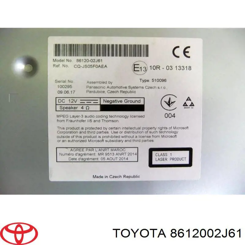  Toyota 8612002J61 cena, od 297,95 USD