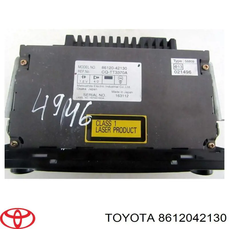 Do koszyka 8612042130 Toyota Radioodtwarzacz (radio AM/FM)