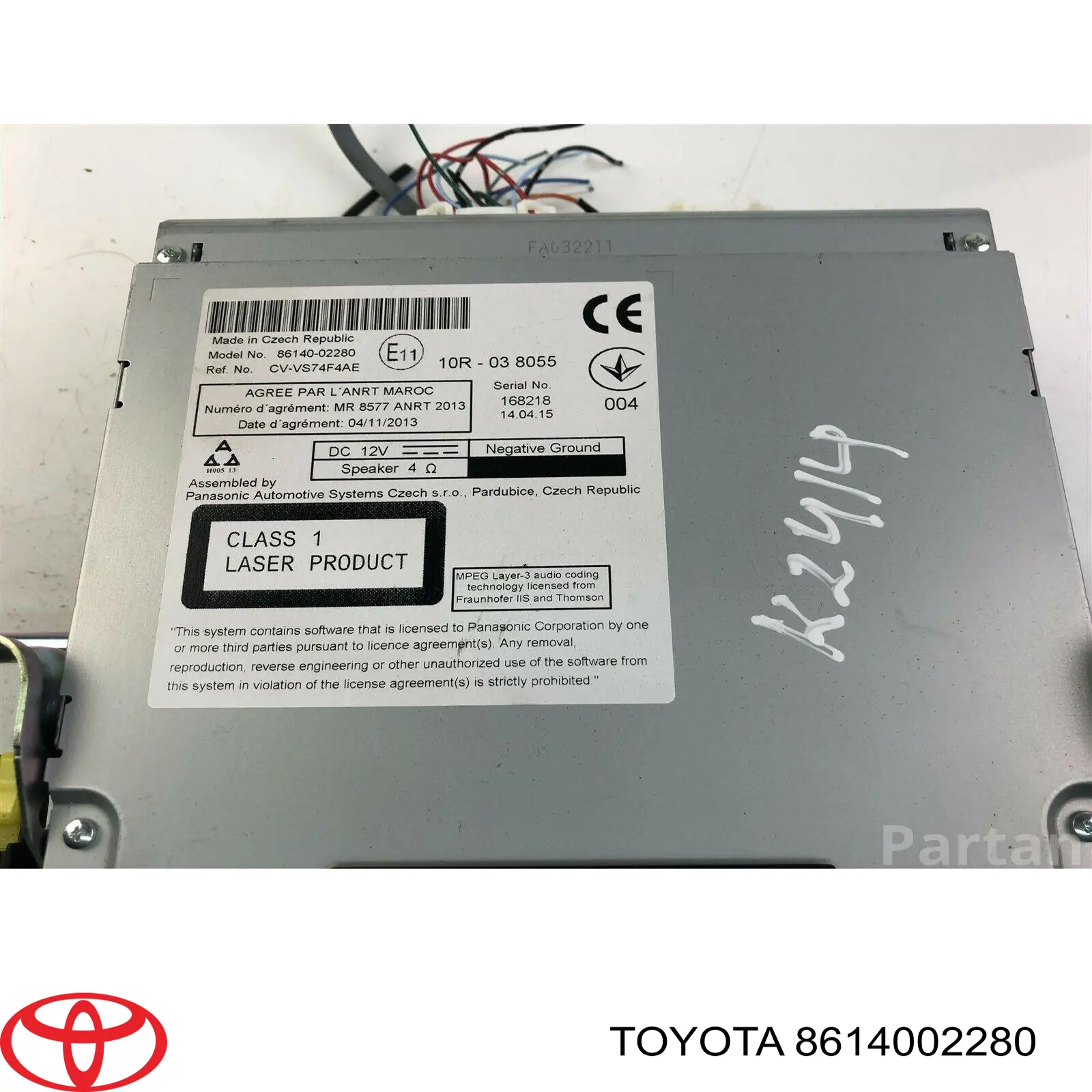8614002280 Toyota Wyświetlacz wielofunkcyjny