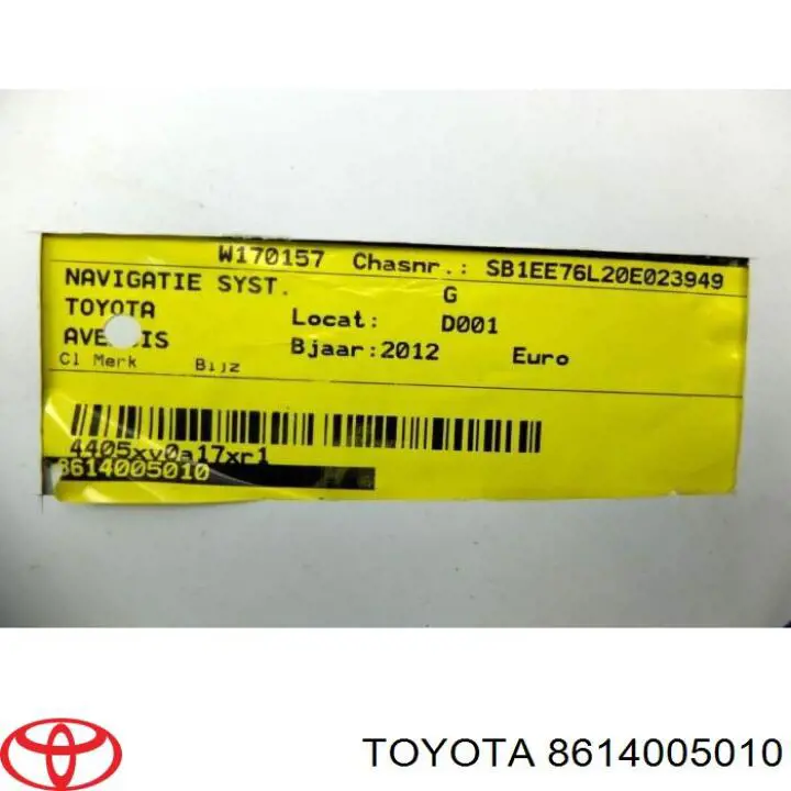 8614005010 Toyota Radioodtwarzacz (radio AM/FM)