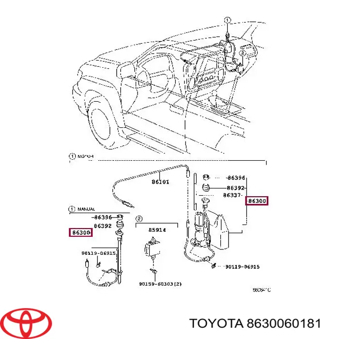 8630060181 Toyota Antena