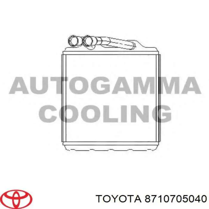 8710705040 Toyota Chłodnica nagrzewnicy (ogrzewacza)