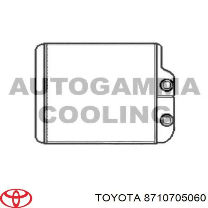 Do koszyka Chłodnica nagrzewnicy (ogrzewacza) Toyota Avensis I T22