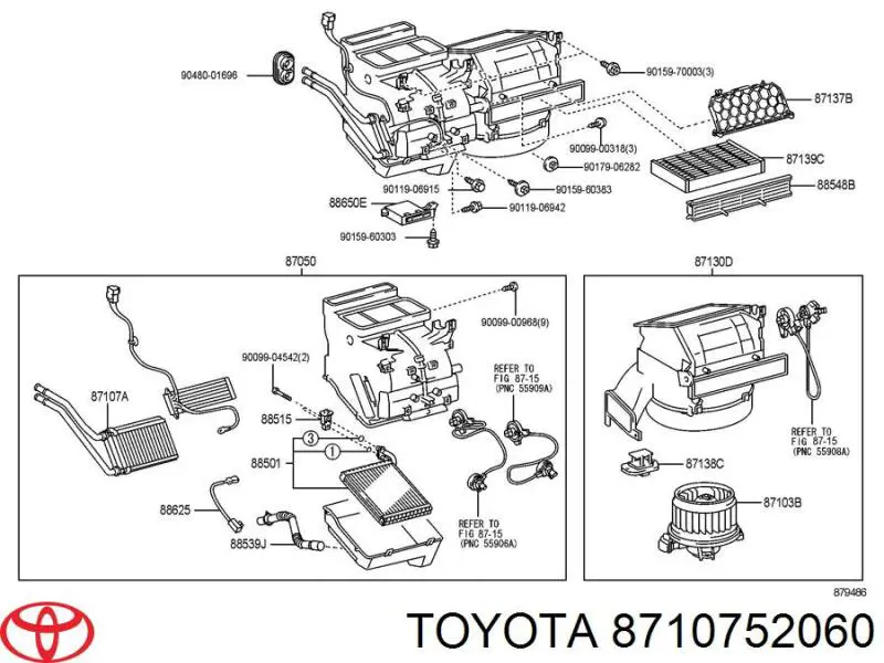 8710752060 Toyota Chłodnica nagrzewnicy (ogrzewacza)