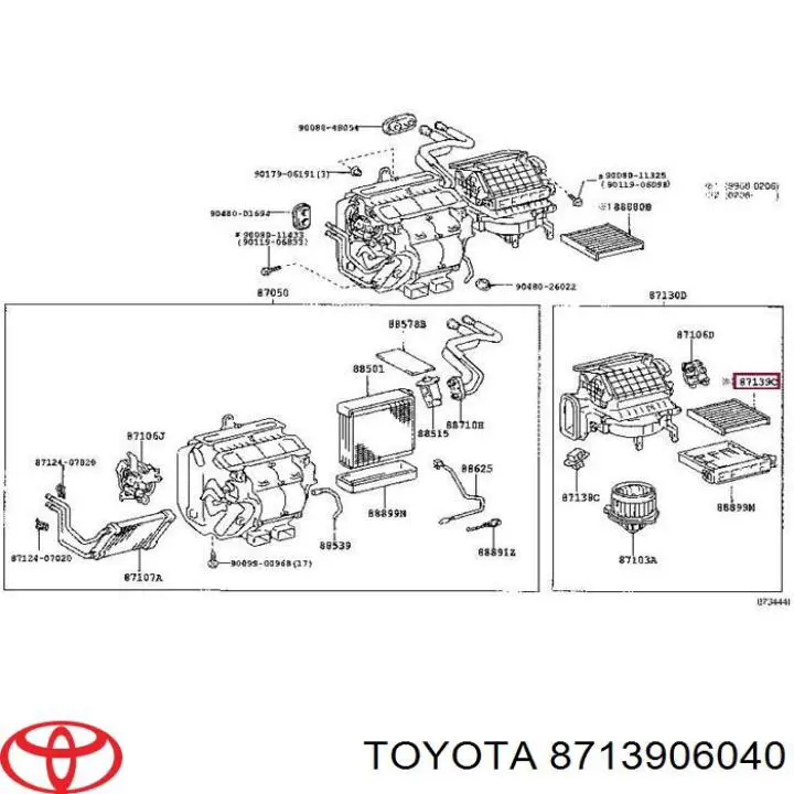 Filtr kabiny Lexus RX 330/350 SUV (U3) (2003 - 2008) cena, od 9,59 USD