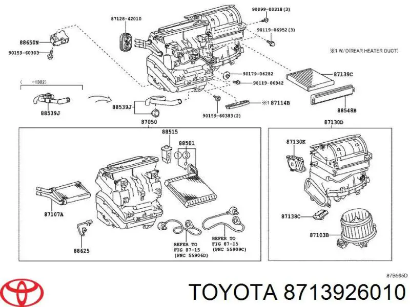 Do koszyka 8713926010 Toyota Filtr kabiny