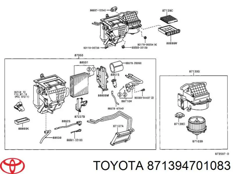 Filtr kabiny 871394701083 Toyota