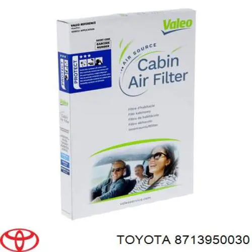 Filtr kabiny Toyota 8713950030 cena, od 16,19 USD