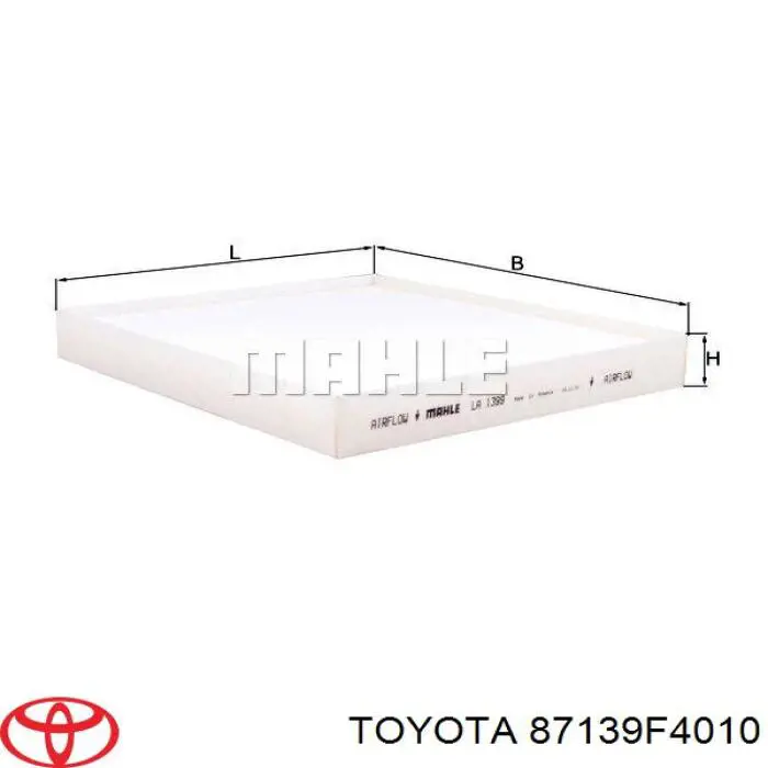 87139F4010 Toyota filtr kabiny