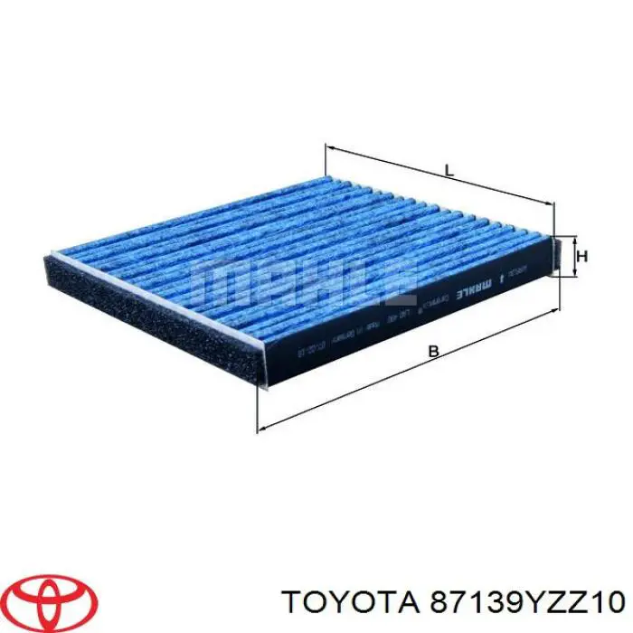 Filtr kabiny Toyota 87139YZZ10 cena, od 15,82 USD