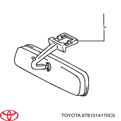 Lusterko wewnętrzne do Toyota Avensis Verso LCM