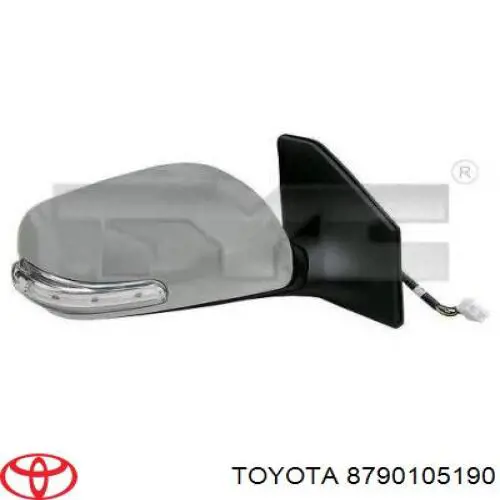 Do koszyka 8790105190 Toyota Lusterko wsteczne prawe