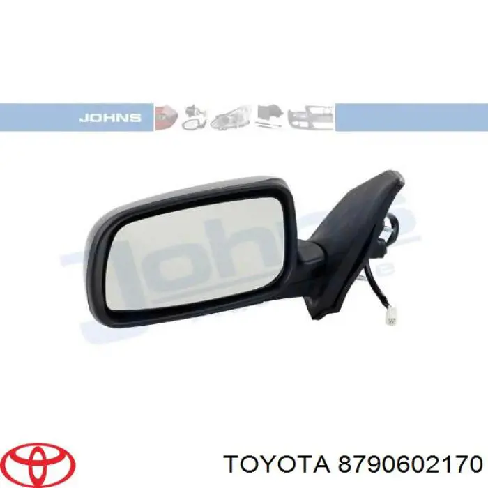 Do koszyka 8790602170 Toyota Lusterko wsteczne lewe