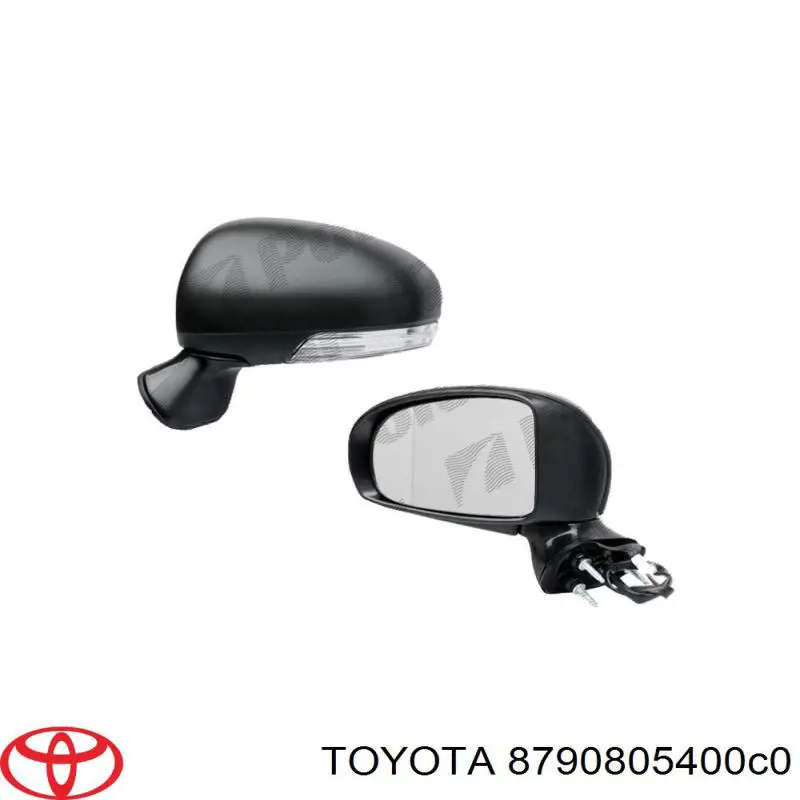 Lusterko wsteczne prawe Toyota 8790805400C0 cena, od 187,35 USD