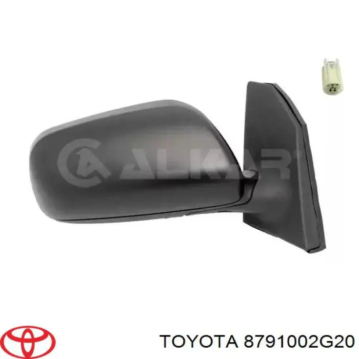 Lusterko wsteczne prawe Toyota 8791002G20 cena, od 16,71 USD