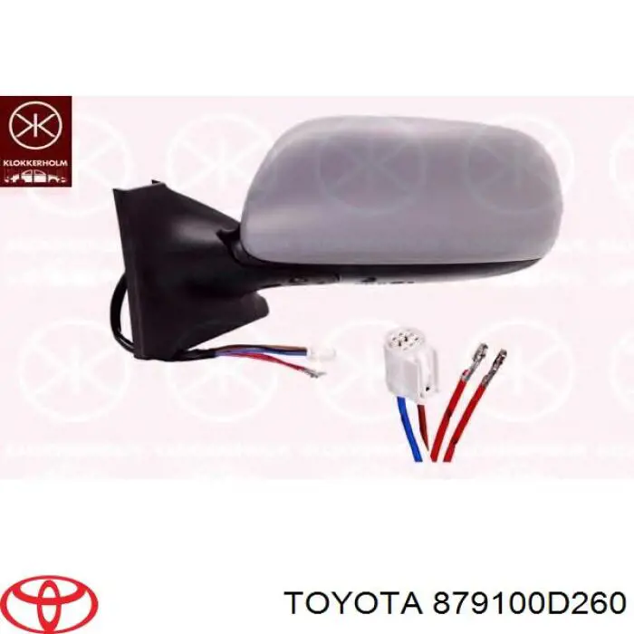 Lusterko wsteczne prawe Toyota 879100D260 cena, od 83,43 USD
