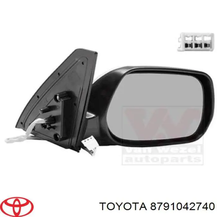 8791042740 Toyota Lusterko wsteczne prawe