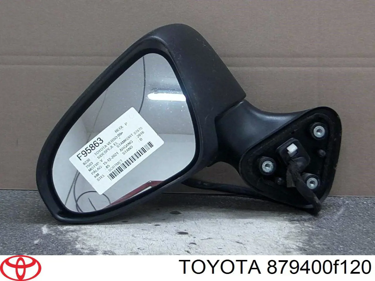 Lusterko wsteczne lewe Toyota 879400F120 cena, od 286,03 USD