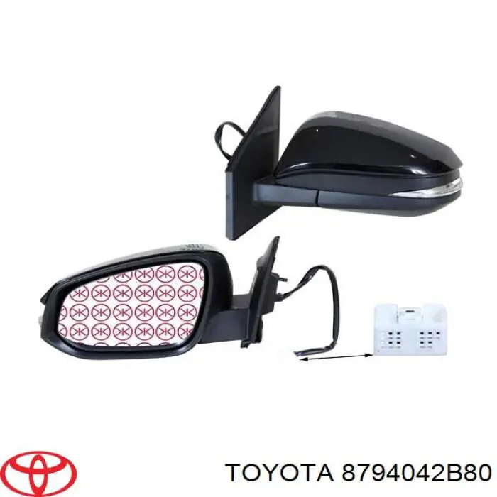 8794042B80 Toyota Lusterko wsteczne lewe