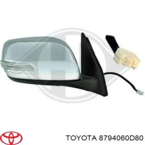 8794060D80 Toyota Lusterko wsteczne lewe