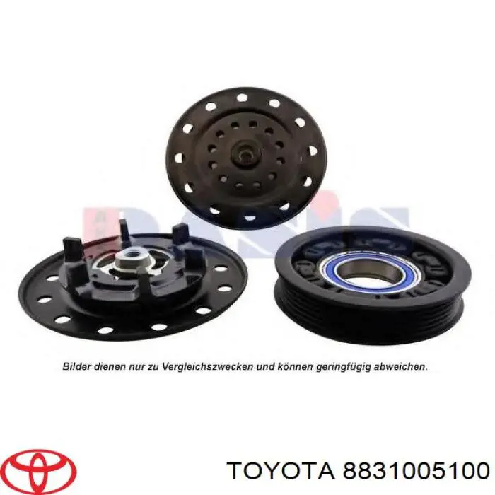 Sprężarka klimatyzacji Toyota 8831005100 cena, od 330,69 USD